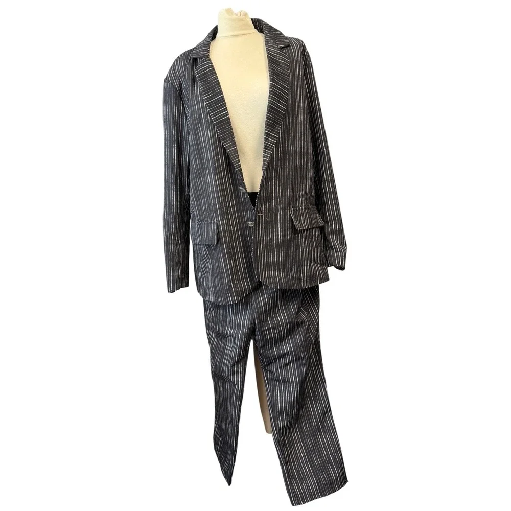 Disney Jack Skellington Nightmare Before Christmas Pinstripe Suit Set Mens XL